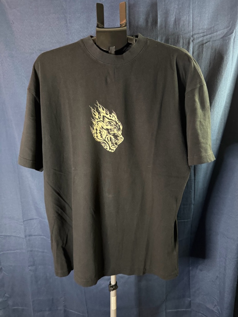 Darcsport Limited Edition Wolf Graphic T-Shirt Medium Black Streetwear